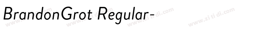BrandonGrot Regular字体转换
